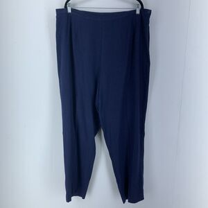 Vtg Stonebridge Womens 22W Pants Linen Blend Beach Coastal High Waist Minimalist